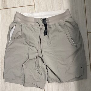 Lululemon Athletica Cream and Tan Shorts
